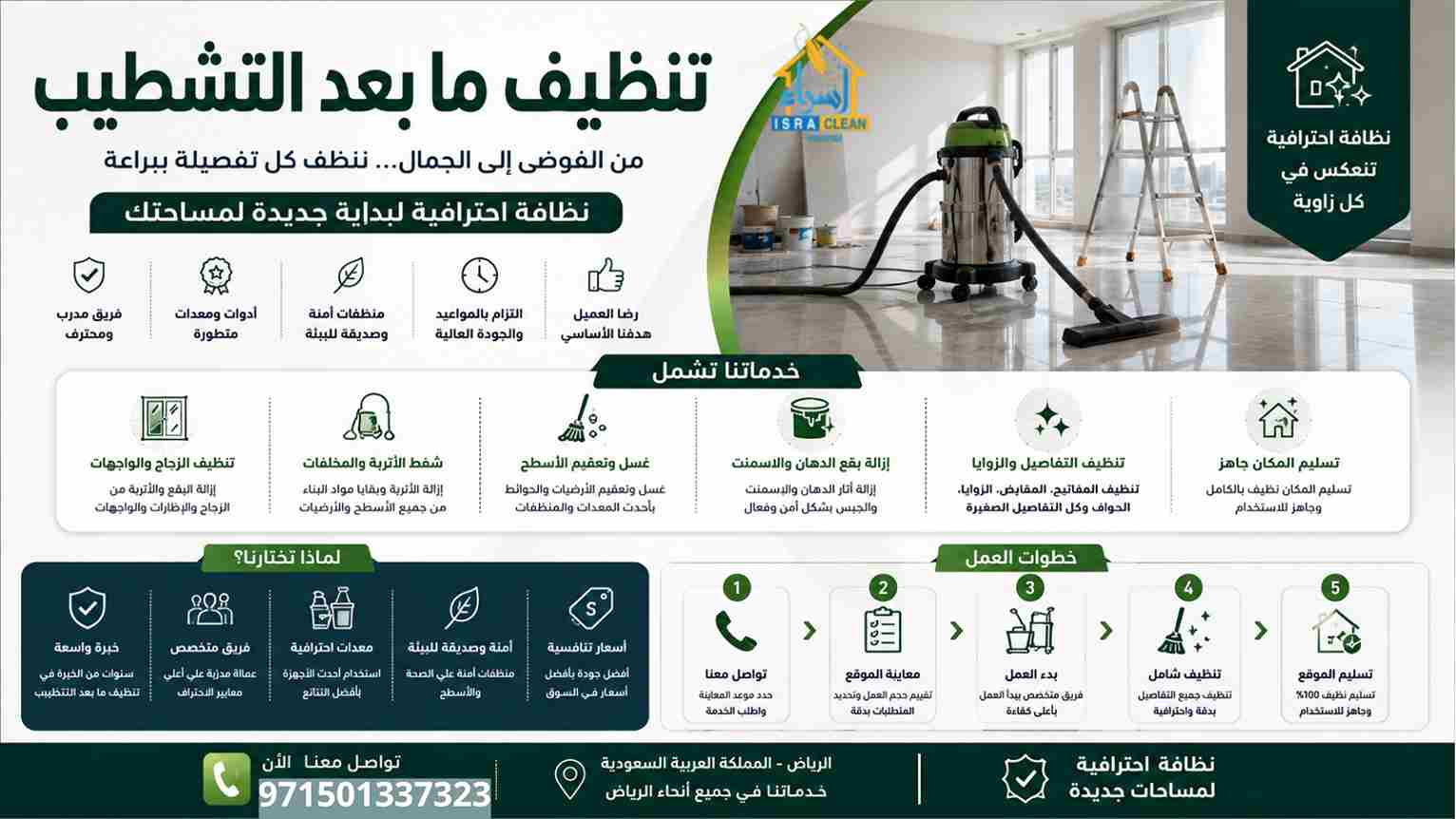 تنظيف ما بعد التشطيب