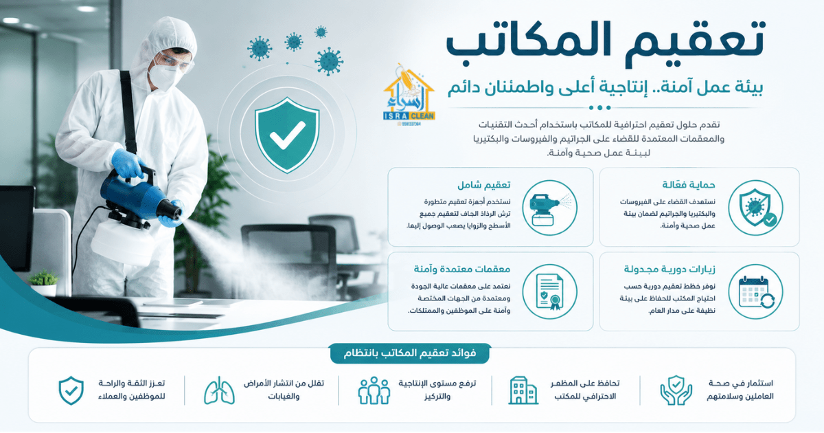 شركات تعقيم المكاتب